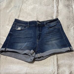 KanCan Dark Blue Jean Shorts